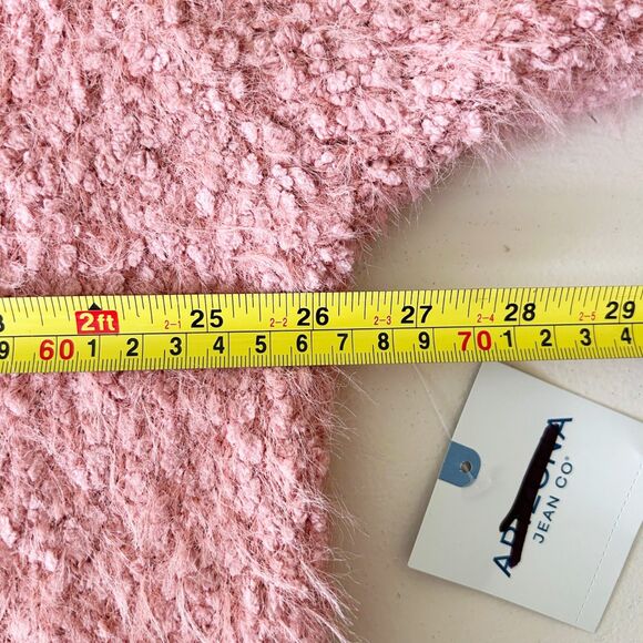 NWT Arizona Jean Co. (XL) Rose Dawn Cropped Crew Fluffy Pullover Sweater - Picture 10 of 11